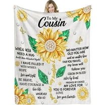 Cousin Blanket for Cousin Gifts-Cousin Gifts from Sister, Cousin Gift Ideas for Christmas,Birthday (Cousin)