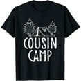 thumbnail image 1 of Cousin Camp Family Camping Summer Vacation Crew Family Trip T-Shirt Black 4X-Large, 1 of 4