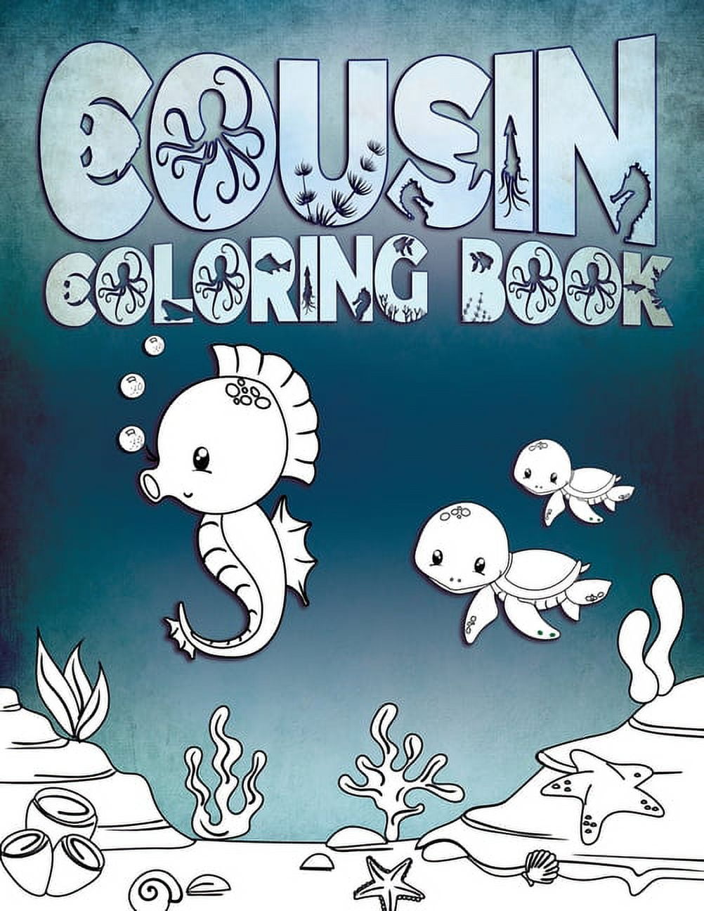 Cousin Coloring Book Perfect For Cousins Ages 26 Cute Gift Idea for