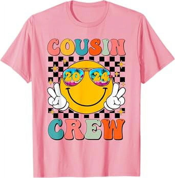 Cousin Crew 2024 Family Summer Vacation Beach Sunglasses TShirt