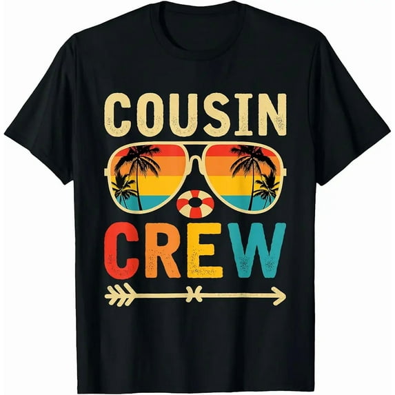 Cousin Crew 2026 Summer Beach Vacation Matching Family Trips Unisex T-Shirt, up to Size 5XL