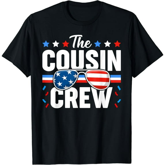 Cousin Crew 4th of July Patriotic American Family Matching T-Shirt