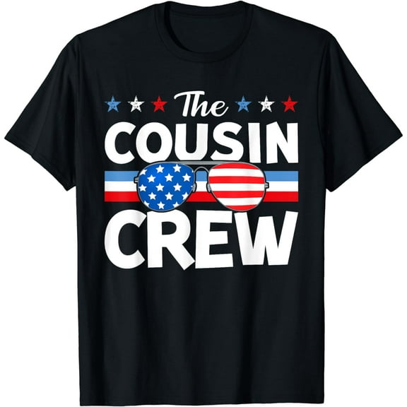 Cousin Crew 4th of July Patriotic American Family Matching T-Shirt