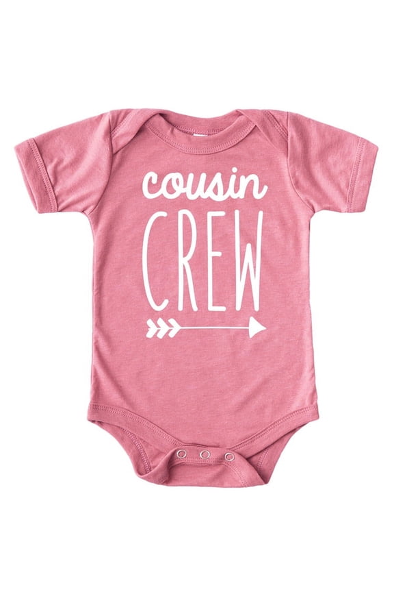 Cousin Crew Arrow T-Shirts and Bodysuits for Baby and Toddler Boy and Girls Fun Family Outfits Mauve Bodysuit