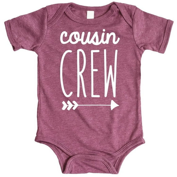 Cousin Crew Arrow T-Shirts and Bodysuits for Baby and Toddler Boy and Girls Fun Family Outfits Vintage Burgundy Bodysuit