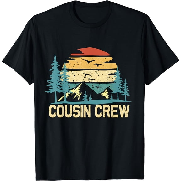 Cousin Crew Camping Friends Summer Family Vacation T-Shirt