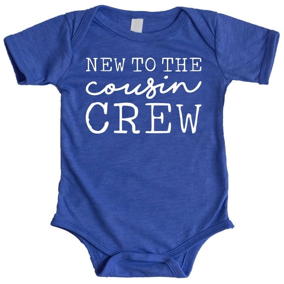 Cousin Crew Cursive T-Shirts and Bodysuits for Baby and Toddler Fun Family Matching Outfits Vintage Royal Bodysuit 6 Months
