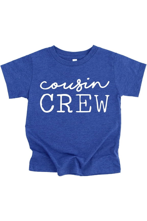 Cousin Crew Cursive T-Shirts and Bodysuits for Baby and Toddler Fun Family Matching Outfits Vintage Royal Short Sleeve Shirt 3T