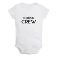thumbnail image 1 of Cousin Crew Funny Rompers For Babies, Newborn Baby Unisex Bodysuits, Infant Jumpsuits, Toddler 0-24 Months Kids One-Piece Oufits, 1 of 4
