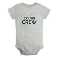 thumbnail image 1 of Cousin Crew Funny Rompers For Babies, Newborn Baby Unisex Bodysuits, Infant Jumpsuits, Toddler 0-24 Months Kids One-Piece Oufits, 1 of 4