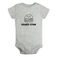 thumbnail image 1 of Cousin Crew & Hamburger Image Print Funny Rompers For Babies, Newborn Baby Unisex Bodysuits, Infant Jumpsuits, Toddler 0-12 Months Kids One-Piece Oufits (Gray, 18-24 Months), 1 of 4