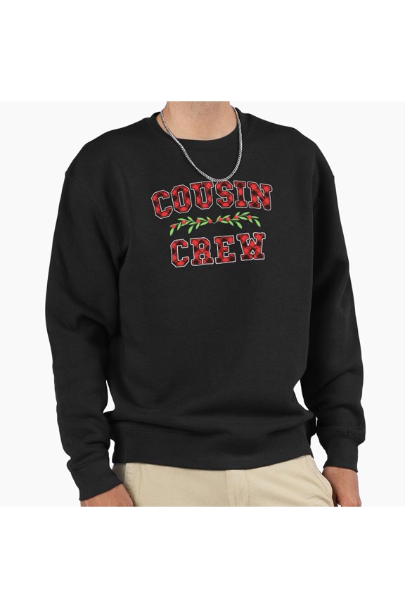 Cousin Crew Red Buffalo Plaid Matching Retro Vintage Funny Unisex Sweatshirt - Unique Gift Tee G32625, Up to Size 5XL