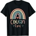 thumbnail image 1 of Cousin Crew Retro Groovy Cousin Squad Family Toddlers T-Shirt, 1 of 4