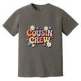 thumbnail image 1 of Cousin Crew Retro Groovy Summer Vacation Family Trip Comfort Color T-Shirt, Unisex, up to size 4XL, 1 of 4
