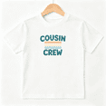 thumbnail image 1 of Cousin Crew Retro Stripe Slogan Boys Graphic Tee, Cute 100% Cotton Kids Short Sleeve T-Shirt 4-13Y, 1 of 5