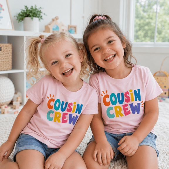Cousin Crew Shirt, Matching Family Shirts, Colorful Cousin Outfit, Family Reunion Shirt, Summer Vacation Gift for Cousins