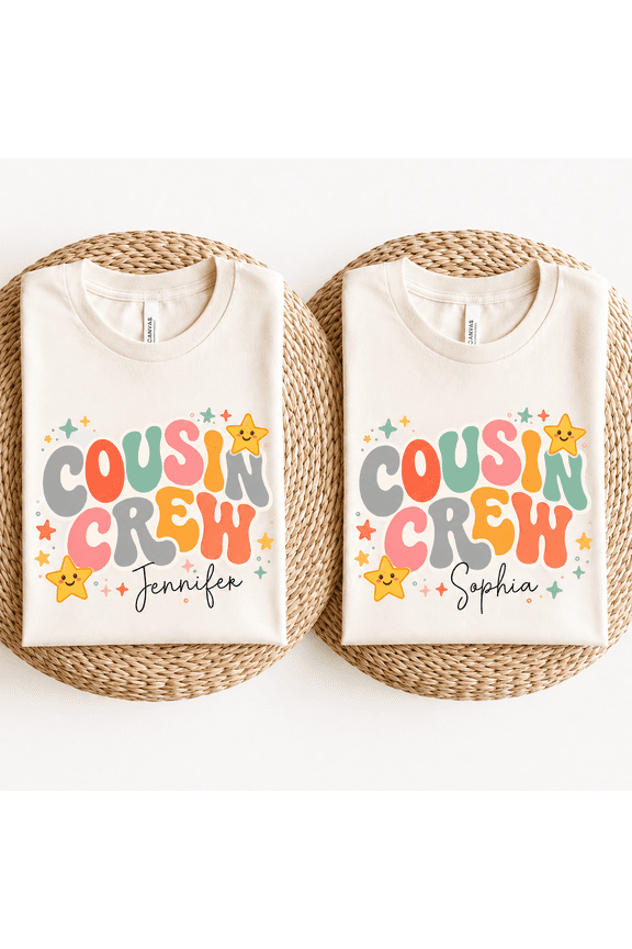 Cousin Crew Shirt, Personalized Matching Family Shirts, Custom Cousin Name Shirt, Family Reunion Outfit, Cousin Vacation Gift for Summer Trips