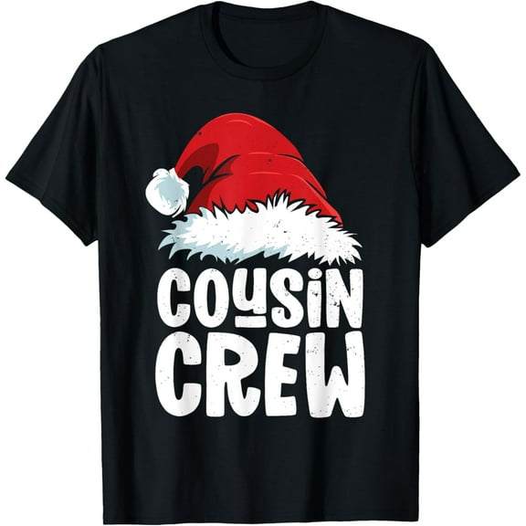 Cousin Crew Shirt Santa Squad Family Matching Christmas T-Shirt