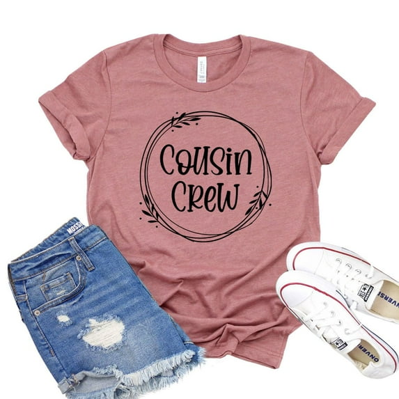 Cousin Crew T-shirt Siblings Tshirt Women's Squad Shirt Team Tee Family Shirts Reunion Gift