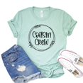 thumbnail image 1 of Cousin Crew T-shirt Siblings Tshirt Women's Squad Shirt Team Tee Family Shirts Reunion Gift, 1 of 3