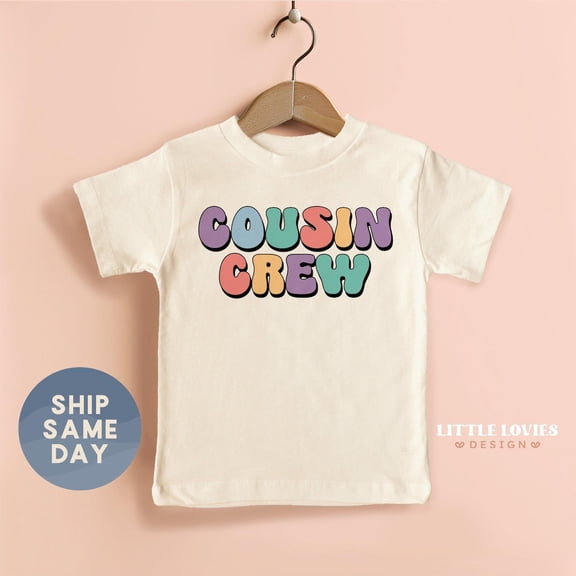 Cousin Crew Toddler Shirt, Summer Kids Graphic Tee, Cousin Matching Outfit, Cute Toddler Shirt, Retro Cousin Shirt(Ca-Summ15), New Born, Baby Shower Gift, New Parents Gift
