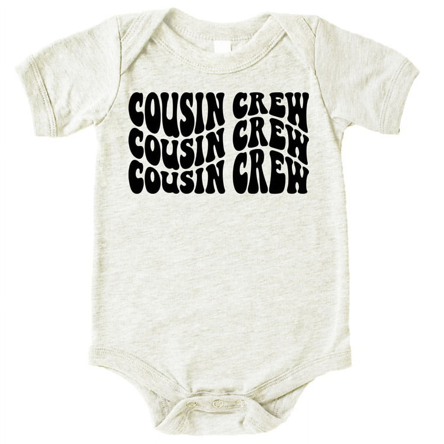 Cousin Crew Wavy Bodysuits for Infants & Toddlers Natural Heather