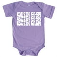 thumbnail image 1 of Cousin Crew Wavy T-Shirts for Toddler & Youth Kids Vintage Burgundy Shirt 12 Months, 1 of 2