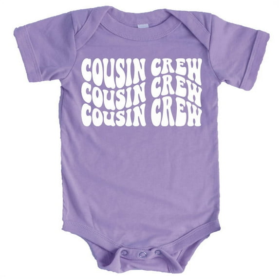 Cousin Crew Wavy T-Shirts for Toddler & Youth Kids Vintage Burgundy Shirt 12 Months