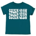 thumbnail image 1 of Cousin Crew Wavy T-Shirts for Toddler & Youth Kids White on Military Green Shirt 2T, 1 of 2
