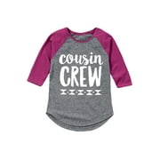 Cousin Crew Wt-Girls Shirt Tail Raglan