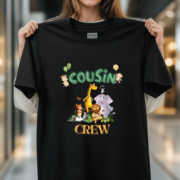 Cousin Crew Zoo Family Vacation Safari Trip Family Matching Animal Unisex T-Shirt, S-5XL