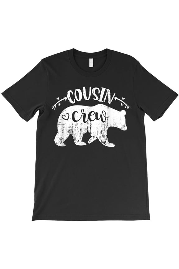 Cousin Crew for Kids Boy Girl Child Bear I Team Cousin Crew Themed Holiday - Daily Wear Essential G36147 Unisex T-Shirt, Up to Size 5XL