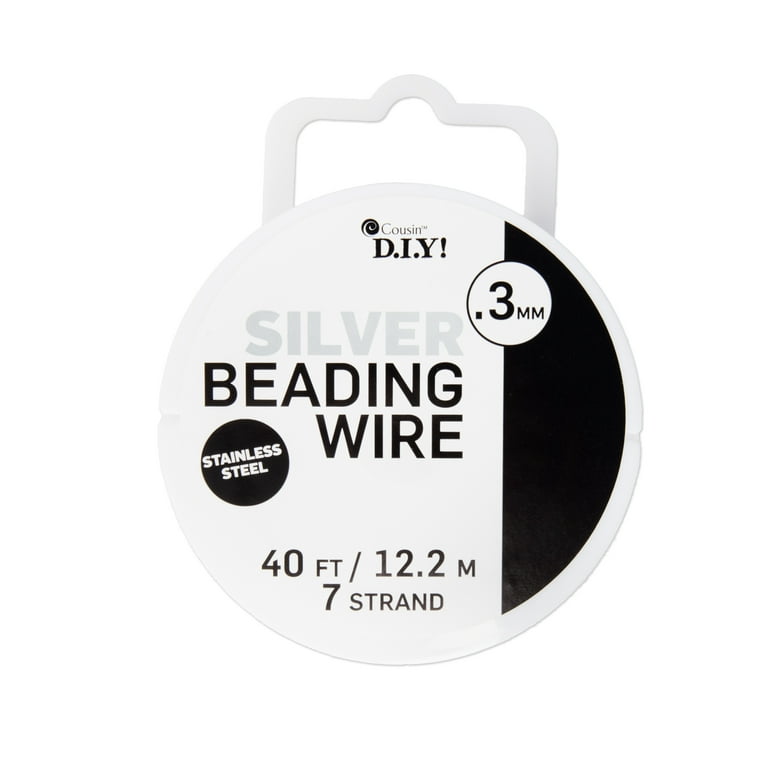 Cousin Cord Basics 7-Strand Beading Wire .3mmX40' Silver