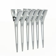 Cousin DIY 1.75 in Single Prong Metal Hair Clip, Bulk Pack of 33, Silver, Small, Adult