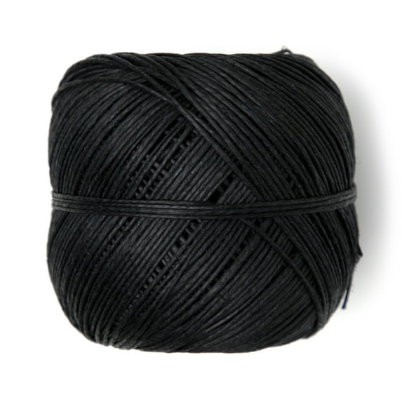 Cousin DIY 100 lb Natural Polished Hemp Twine, 1.5mm Black, 328.2ft/100m Roll
