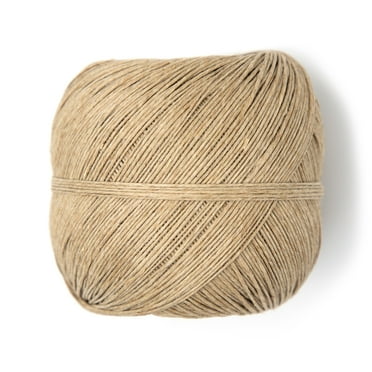 Cousin DIY 10lb Thin Polished Hemp Twine, 400 ft Roll, Natural Brown