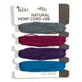 thumbnail image 1 of Cousin DIY 20lb Deep Colored Hemp Twine, Purple/Magenta/Blue, 4 Piece Roll, 120 ft, 1 of 6