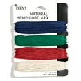 thumbnail image 1 of Cousin DIY 20lb Primary Color Hemp Twine, Red/Green/Blue, 4 Piece Roll, 120 ft, 1 of 9