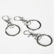 Cousin DIY Metal Key Rings for Crafting and Everyday Use, Silver Finish, 3 Pack