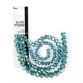 thumbnail image 1 of Indicolite Teal AB Glass Rondelle Beads, 4/6/8mm, 3-Strand, 88 Pieces, Cousin DIY, 1 of 8