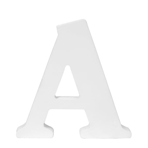 Cousin DIY 3" White Wood Letter - "A"