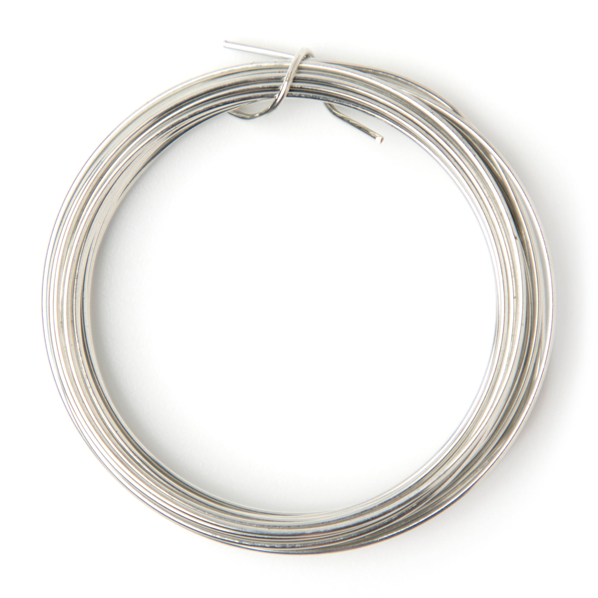 Cousin DIY 4.2m Copper Beading Wire, Silver Finish, 18 Gauge, 4.6 yd