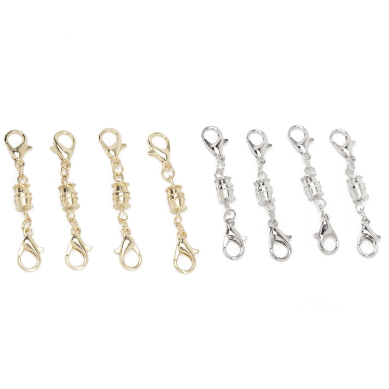 Cousin DIY 8 No Tool Screw-Close/Lobster Clasp Jewelry Finding, 8