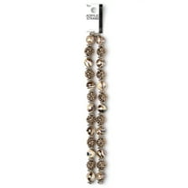 Cousin DIY Acrylic Brown Swirl Shambala Bead Strand, 17 in, 62 Piece, Unisex, AJM63518496