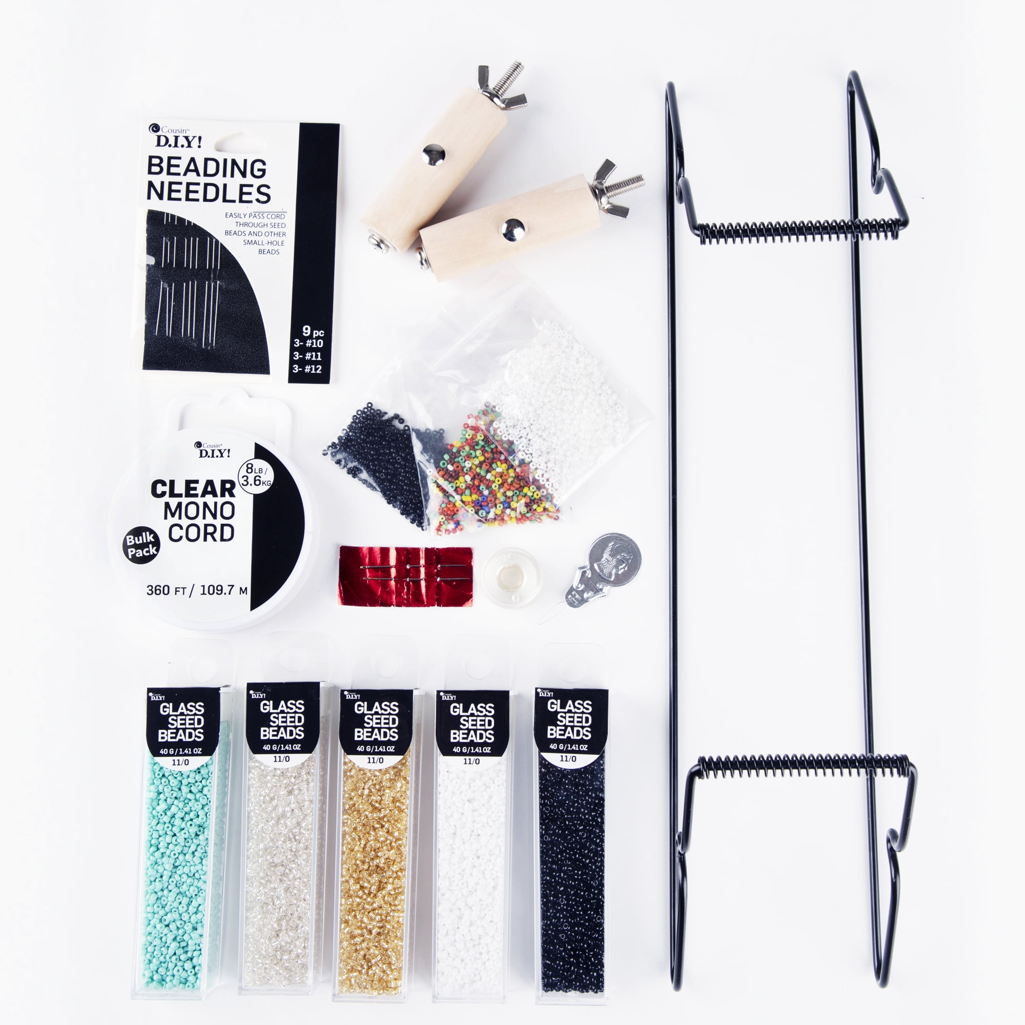 Cousin DIY Bead Loom Weaving Kit Bundle with Multicolor Seed Beads