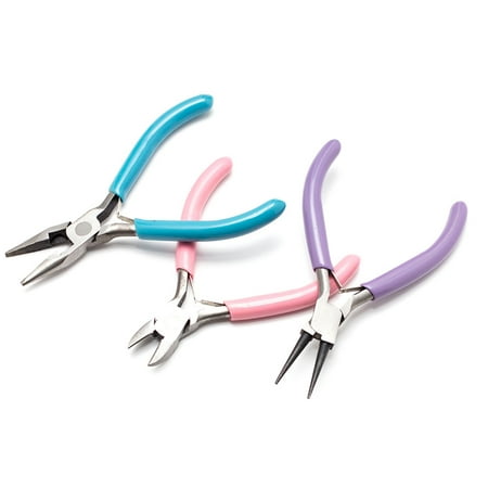 Cousin DIY Bead Tool Value Pack with Needle Nose, Round Nose, and Side Cutters