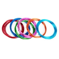 Cousin DIY Beading Wire Bulk Pack, Bright Multi-Color, (6) 9 ft Rolls, 18 Ga, Aluminum