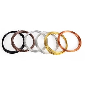 Cousin DIY Metallic Multi-Color Beading Wire Bulk Pack, 18 Gauge, 9 ft Each Roll, 6 Pieces