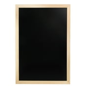 CousinDIY 19 x 13 inch Black Chalkboard with Natural Unfinished Wood Frame