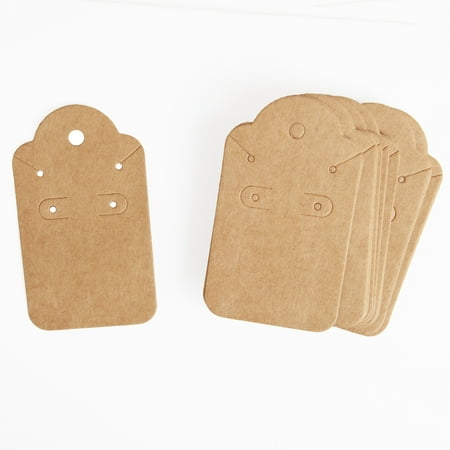 Cousin DIY Brown Craft Earring/Necklace Display Cards, 1.75x3 in, 50 Piece, Paper - Model 69995789
